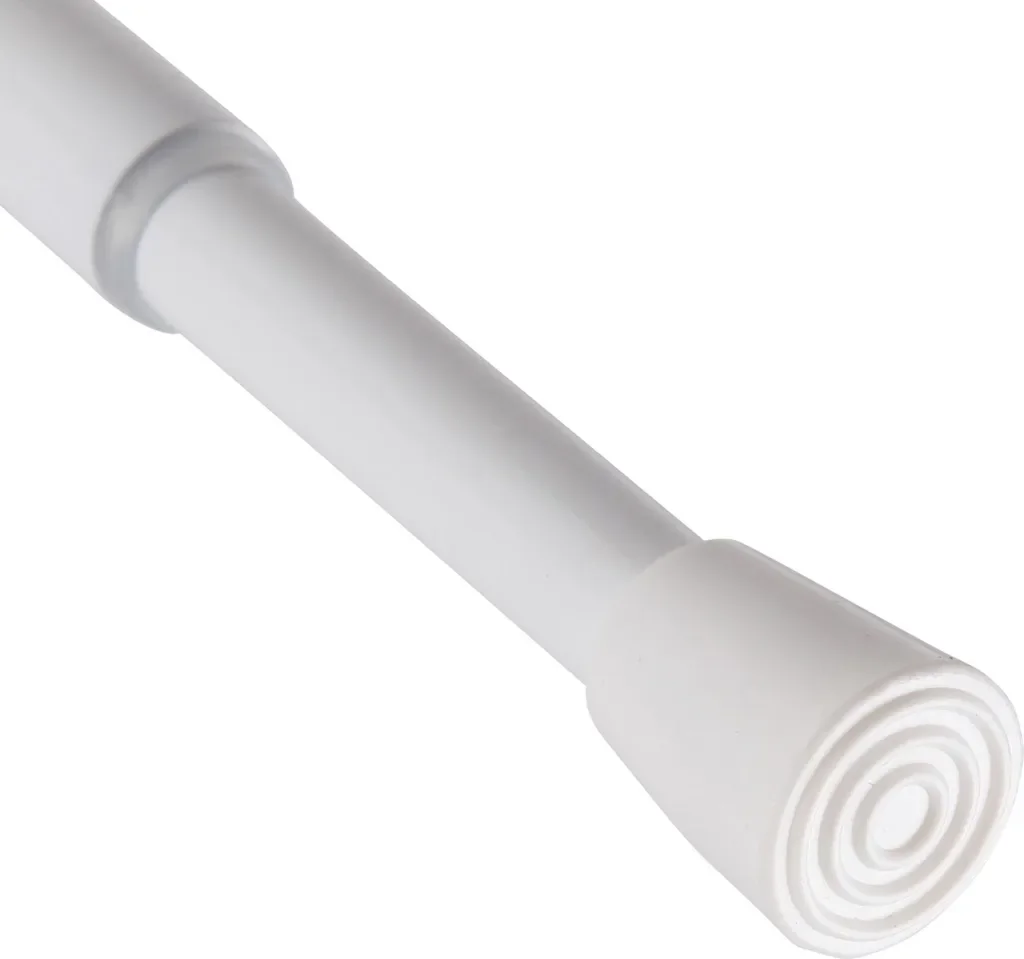 Bestlivings Gardinenstange Weiß 80-125 cm ohne Bohren Edelstahl