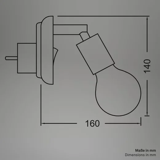 BRILONER LEUCHTEN Wandleuchte 2602X