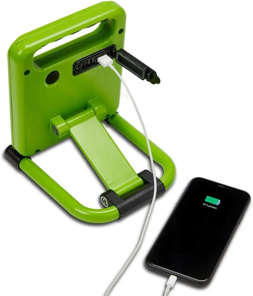 UNITEC LED Arbeitsstrahler Akku 700 lm 10W, IP44, Powerbank, 6500K