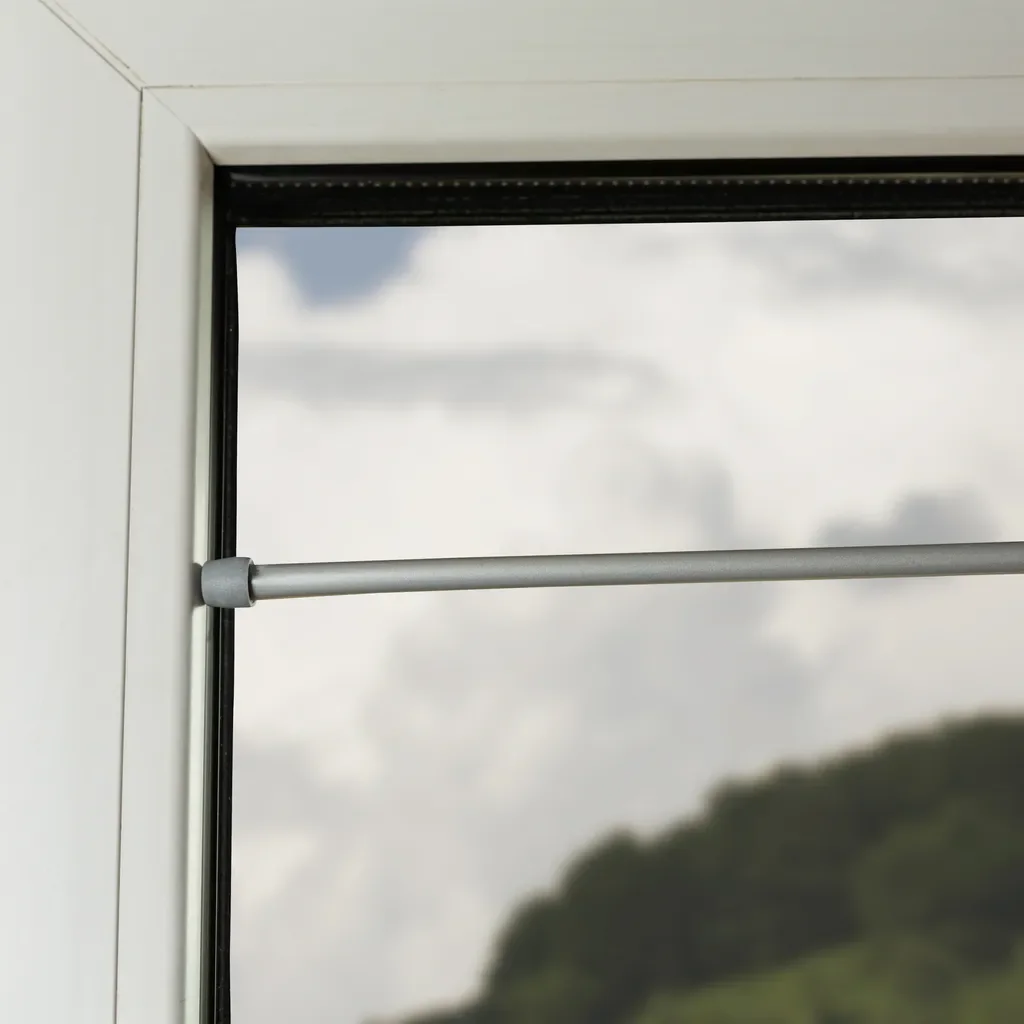 SN DECO Klemmstange Easy rund chrom-matt 9 mm 80-120 cm 2er-Set