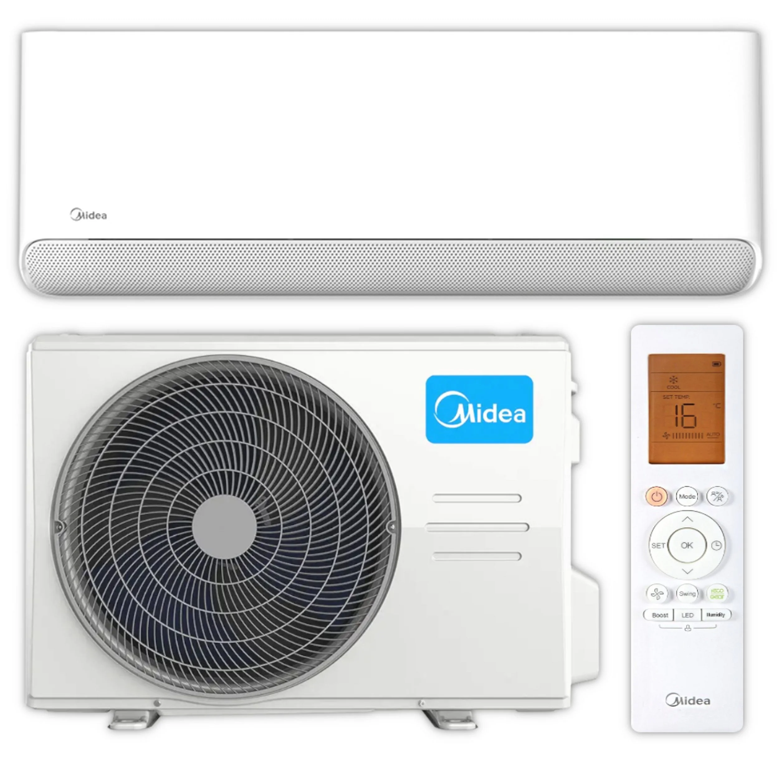 MIDEA Split-Klimagerät Set MSCB1BU-09HRFN8-ME mit MOX103-09HFN8-ME