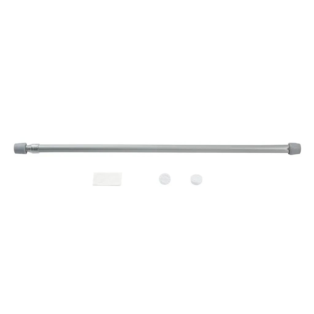 SN DECO Klemmstange Easy rund chrom-matt 9 mm 80-120 cm 2er-Set