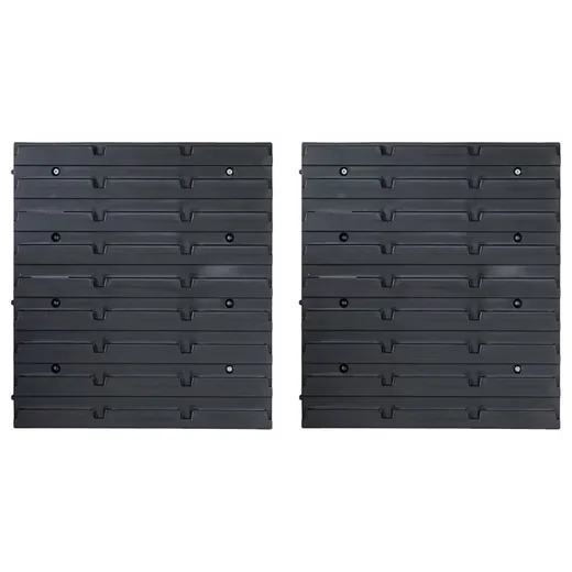 vidaXL Werkzeugbox für Kleinteile mit Wandplatten 34-tlg. Rot Schwarz