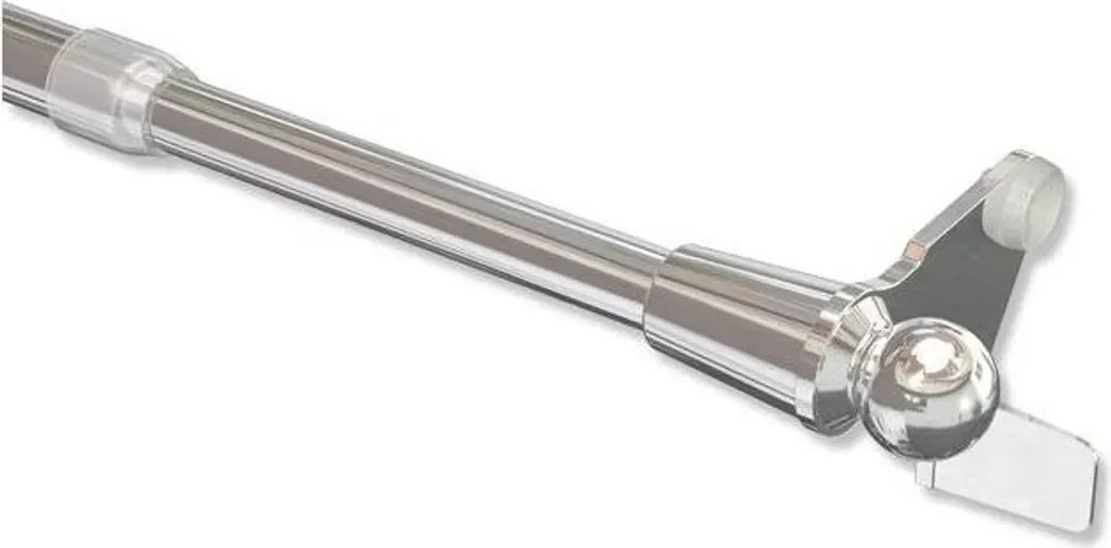 Interdeco Avanti Klemmfix Scheibenstangen Chrom 40-60 cm 2er Pack