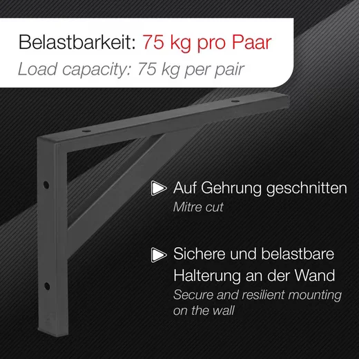 SO-TECH Schwerlast Regalwinkel Wandkonsole Wandregalhalter