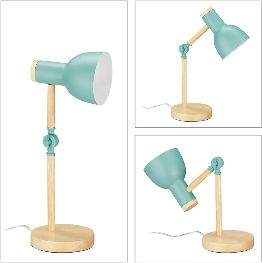bedee Schreibtischlampe Vintage verstellbar Tischleuchte Leselampe
