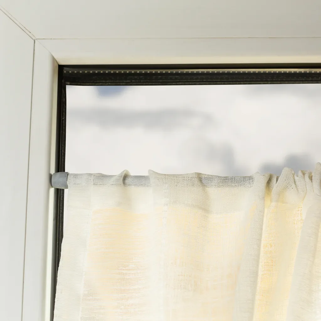 SN DECO Klemmstange Easy rund chrom-matt 9 mm 80-120 cm 2er-Set