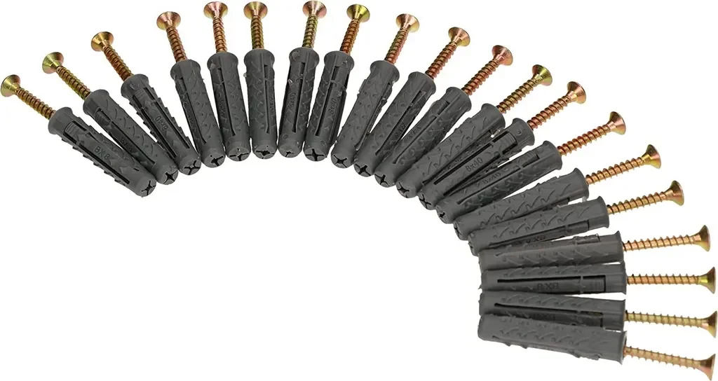 KOTARBAU Universaldübel mit Holzschrauben 20 Stück 8x40 mm