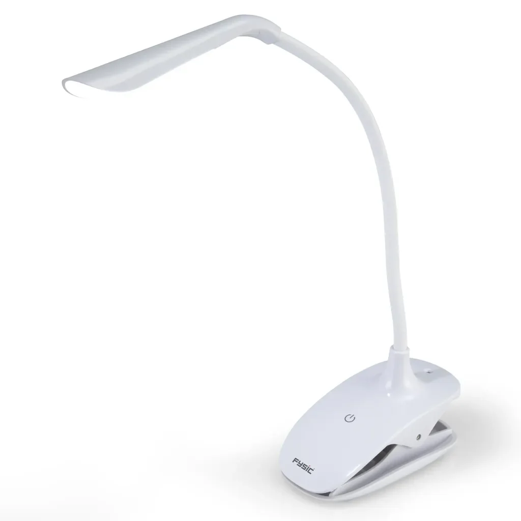 Fysic FL-11 wiederaufladbare LED Klemmleuchte weiß