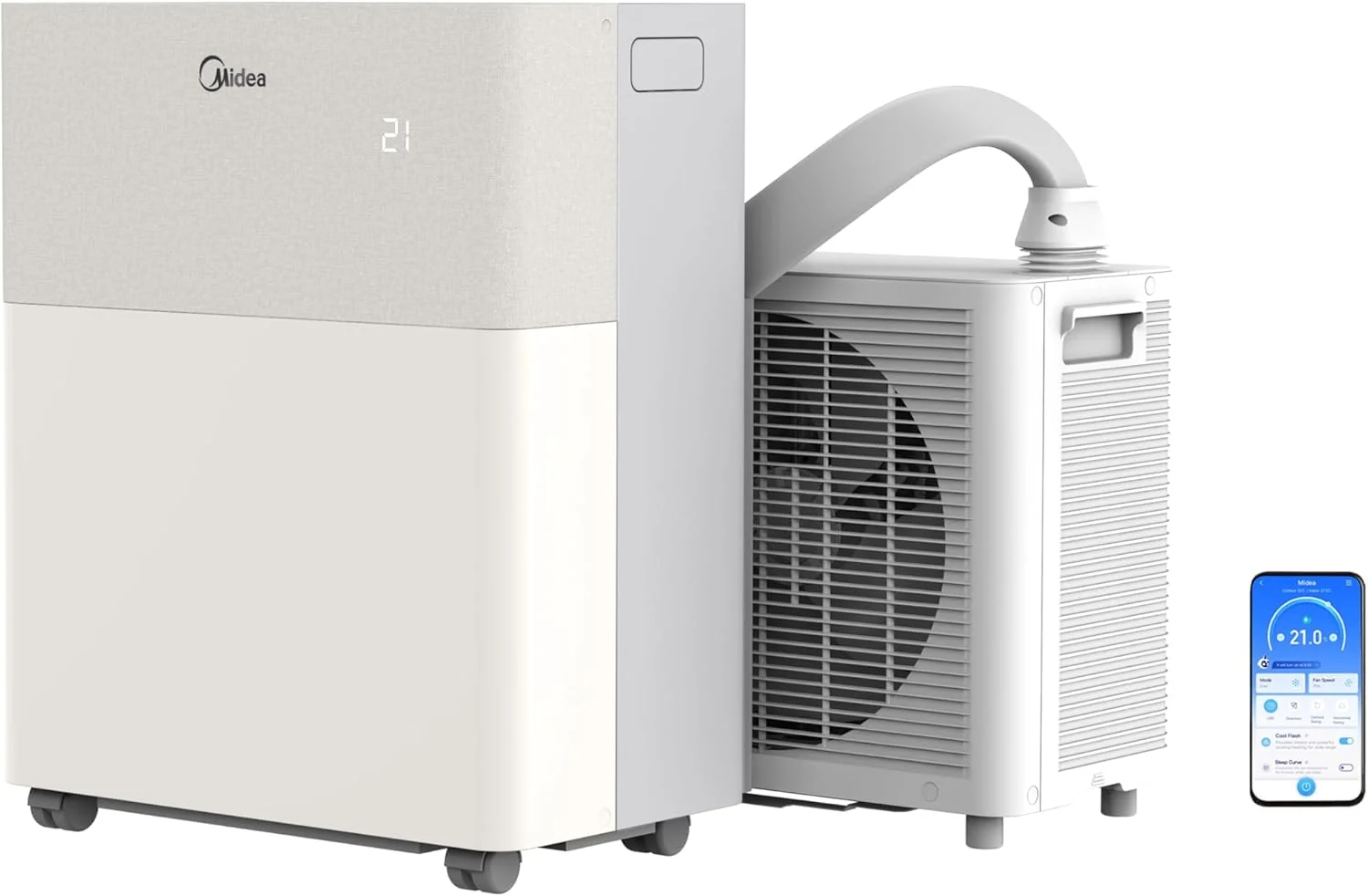 Midea PortaSplit-E Mobile Klimaanlage 12000 BTU 39 dB bis 42 qm