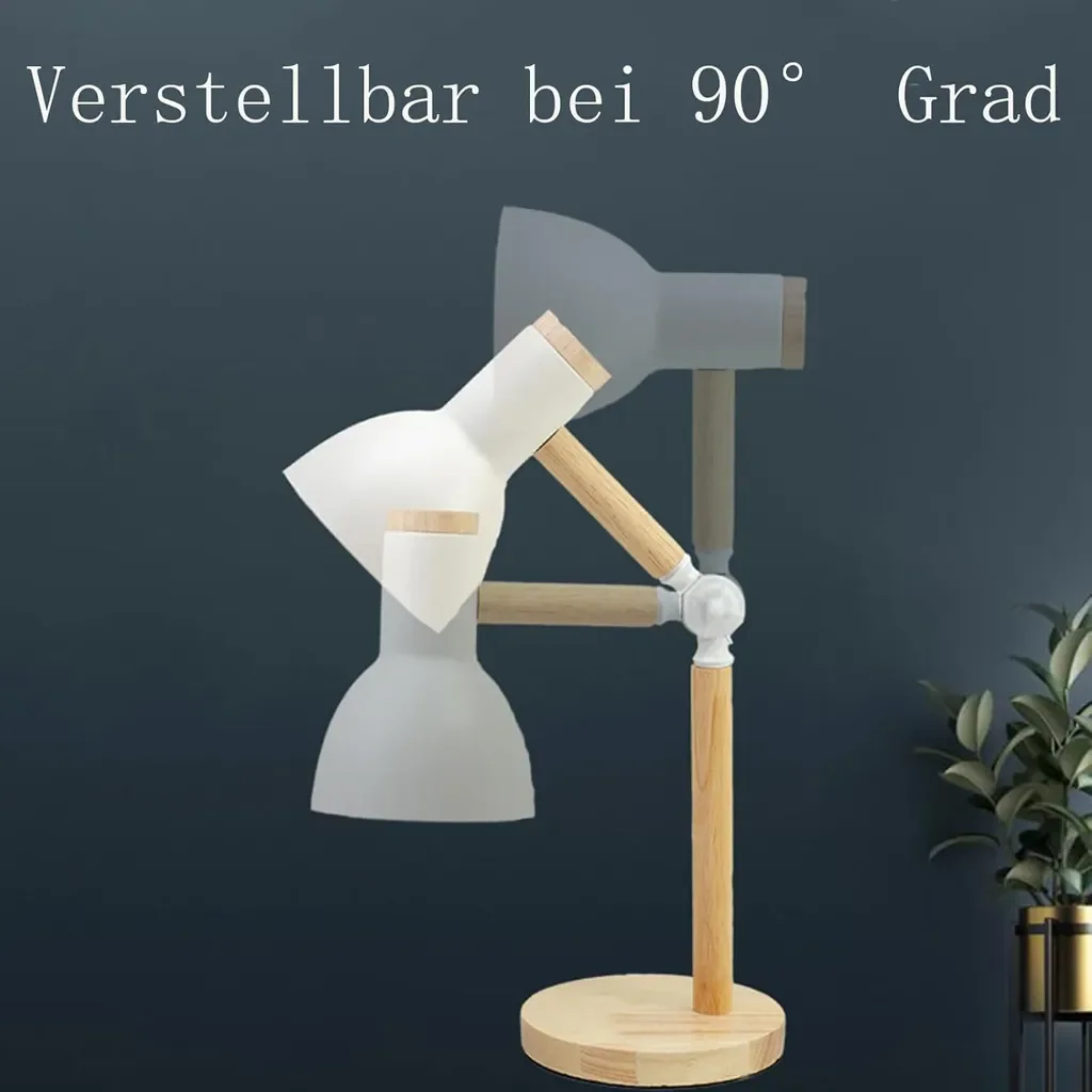 bedee Schreibtischlampe Vintage verstellbar Tischleuchte Leselampe
