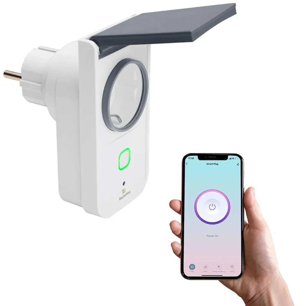 CASATIVO 2er Set WLAN Außensteckdosen IP44 Stromzähler Alexa Google