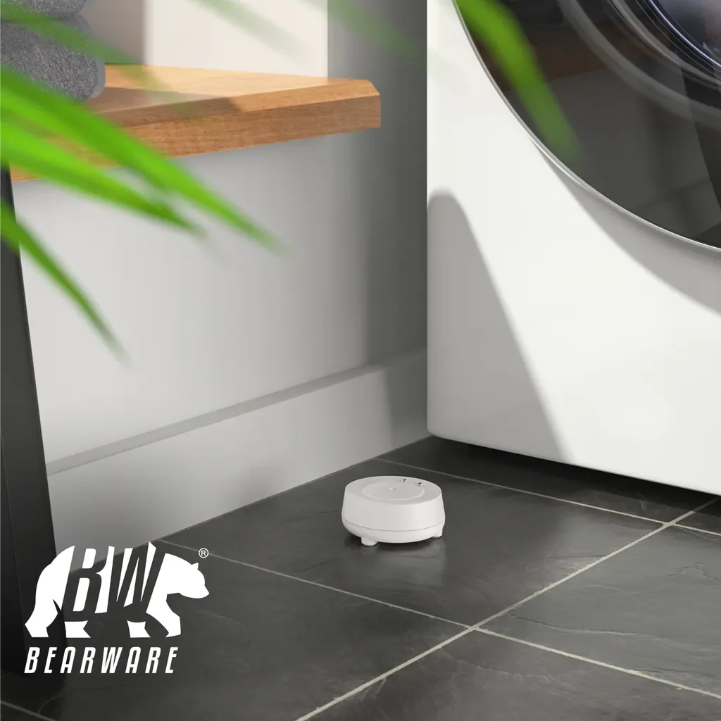 BEARWARE Wassermelder IP66 mit 110 dB Alarm, batteriebetrieben