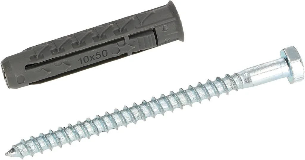 KOTARBAU Universaldübel 10x80 mm mit Sechskantschraube 15 Stk