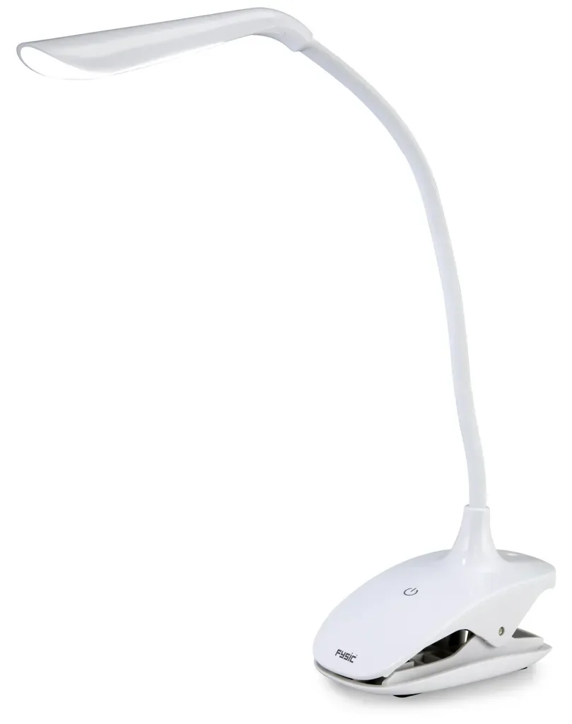 Fysic FL-11 wiederaufladbare LED Klemmleuchte weiß