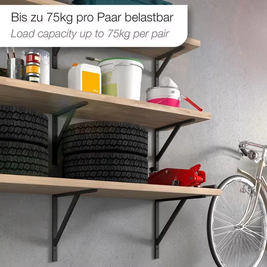 SO-TECH Schwerlast Regalwinkel Wandkonsole Wandregalhalter
