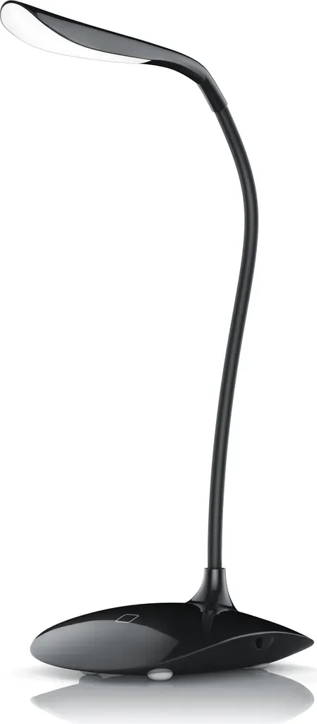 Brandson LED Schreibtischlampe dimmbar warmweiß USB Batterie Schwarz