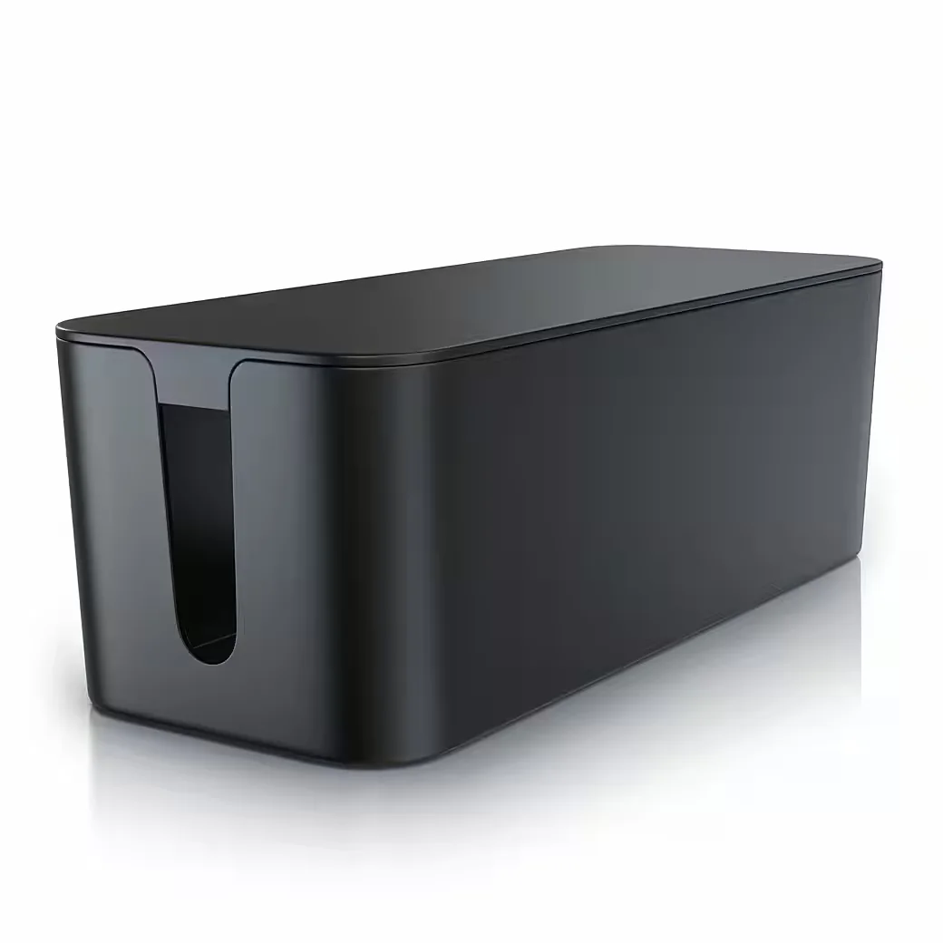 BEARWARE Kabelbox mit Gummifüßen Kabelmanagement Kabelordner Ladebox