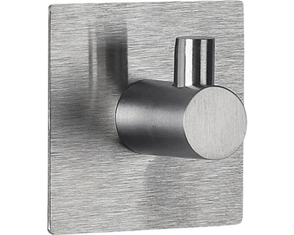 Spirella Meti Handtuchhaken Edelstahl gebürstet, selbstklebend, 45 mm