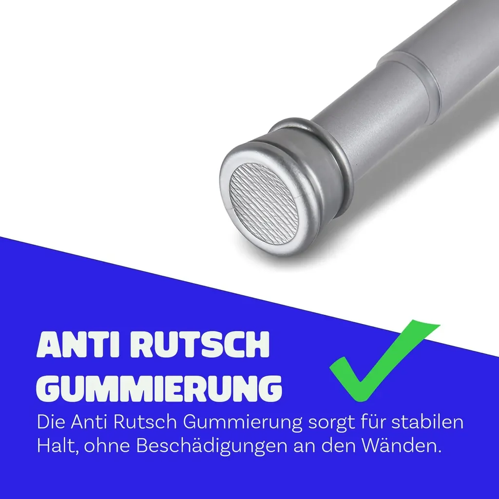 Bestlivings Klemmstange 60-90 cm ohne Bohren ausziehbar Edelstahl