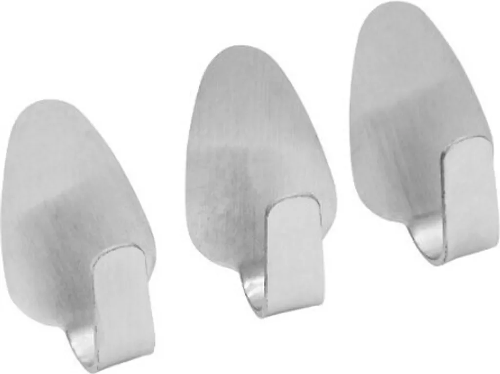 Fackelmann 61217 Küchenhaken selbstklebend Edelstahl 15 mm