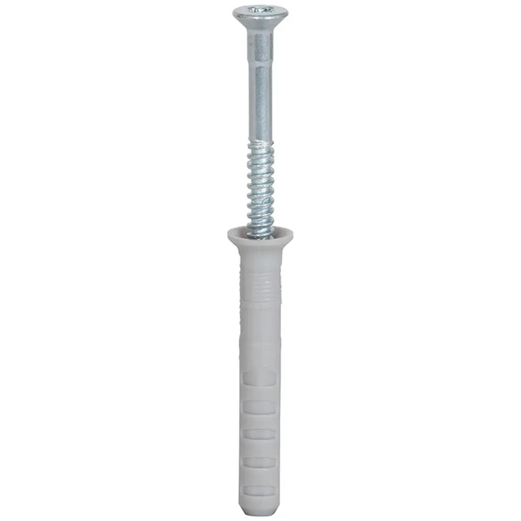Fischer Dübel 050353 Nylondübel Schraube PZ2 verzinkt 80x6 mm