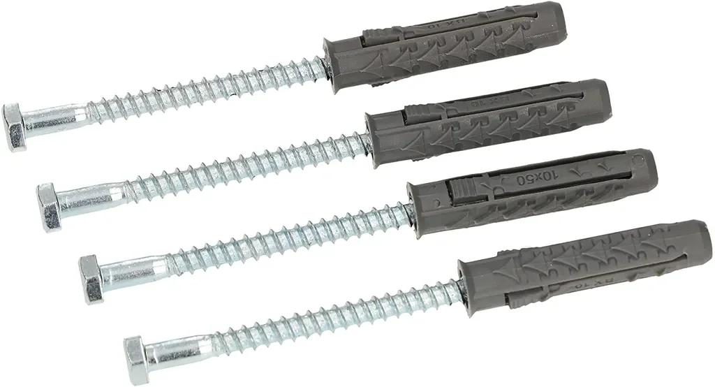 KOTARBAU Universaldübel 10x80 mm mit Sechskantschraube 15 Stk