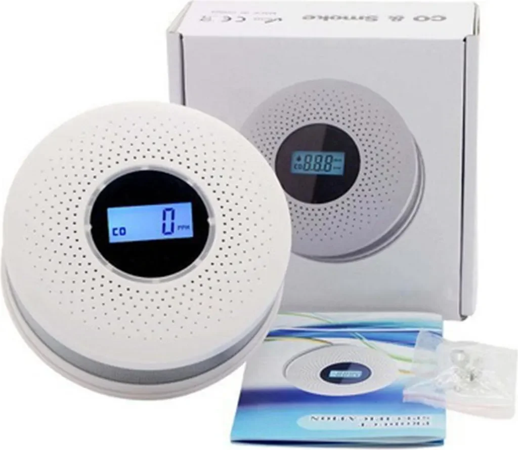 Slyrun 2-in-1 Rauch- & CO-Melder mit Kohlenmonoxid-Alarm