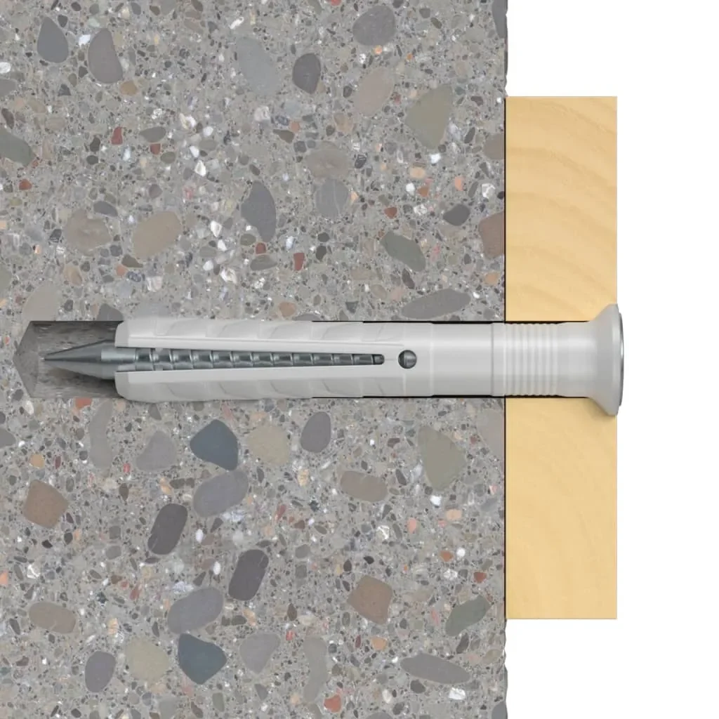Fischer Dübel 050353 Nylondübel Schraube PZ2 verzinkt 80x6 mm
