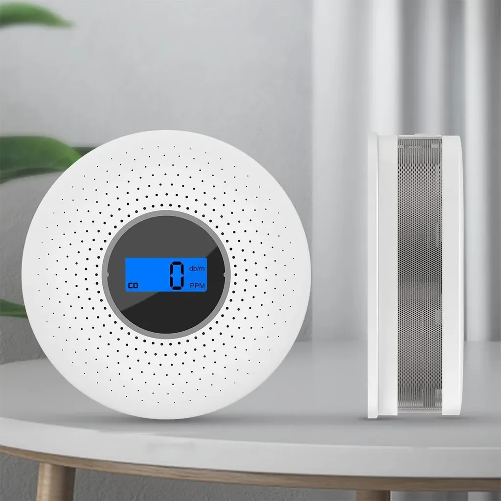 Slyrun 2-in-1 Rauch- & CO-Melder mit Kohlenmonoxid-Alarm