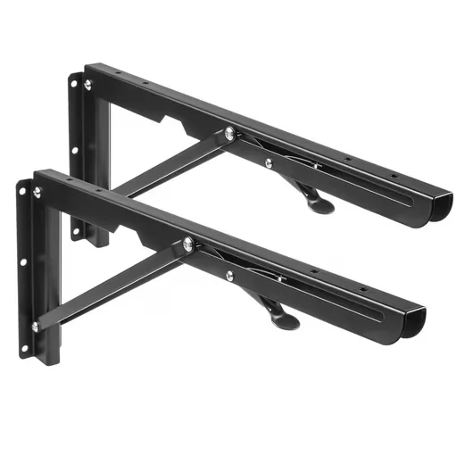 MACLEAN MC-876 2er Set klappbare Wandhalterung Regalträger bis 50 kg