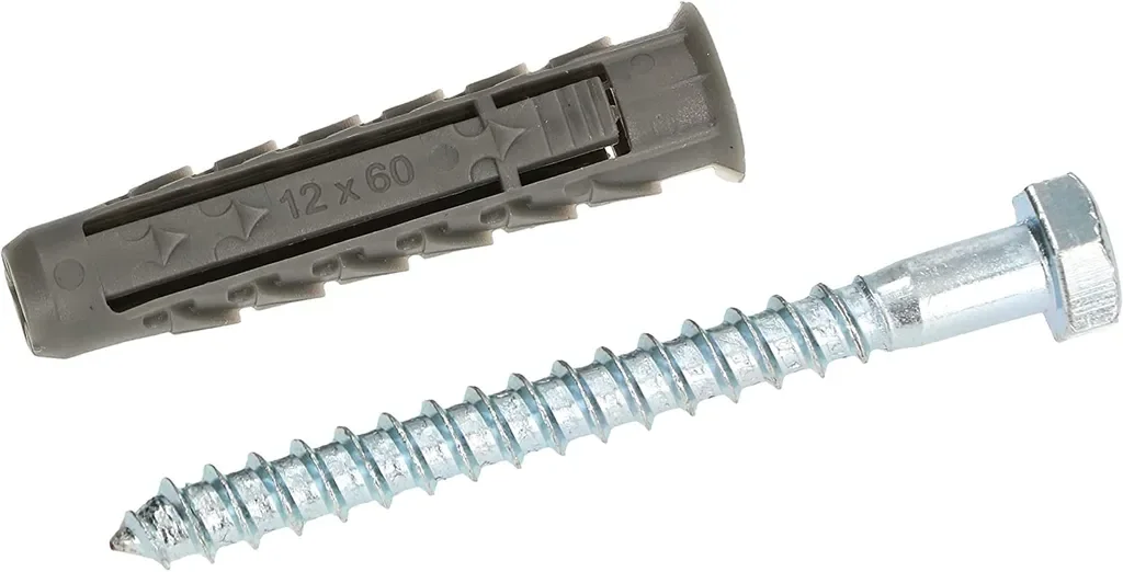 KOTARBAU Universaldübel mit Sechskantschraube 8 Stück 12x80 mm